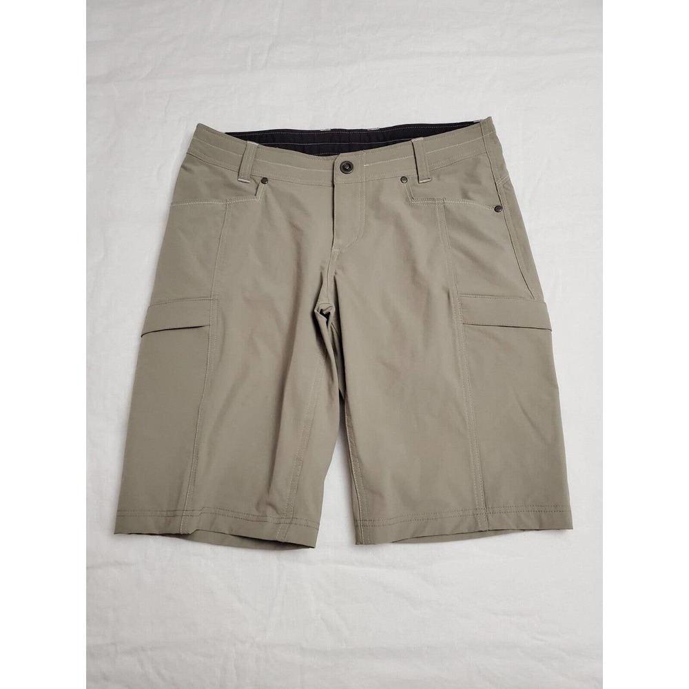 Kuhl Women's Size 8 Khaki Shorts With Pockets EUC Nylon & Spandex